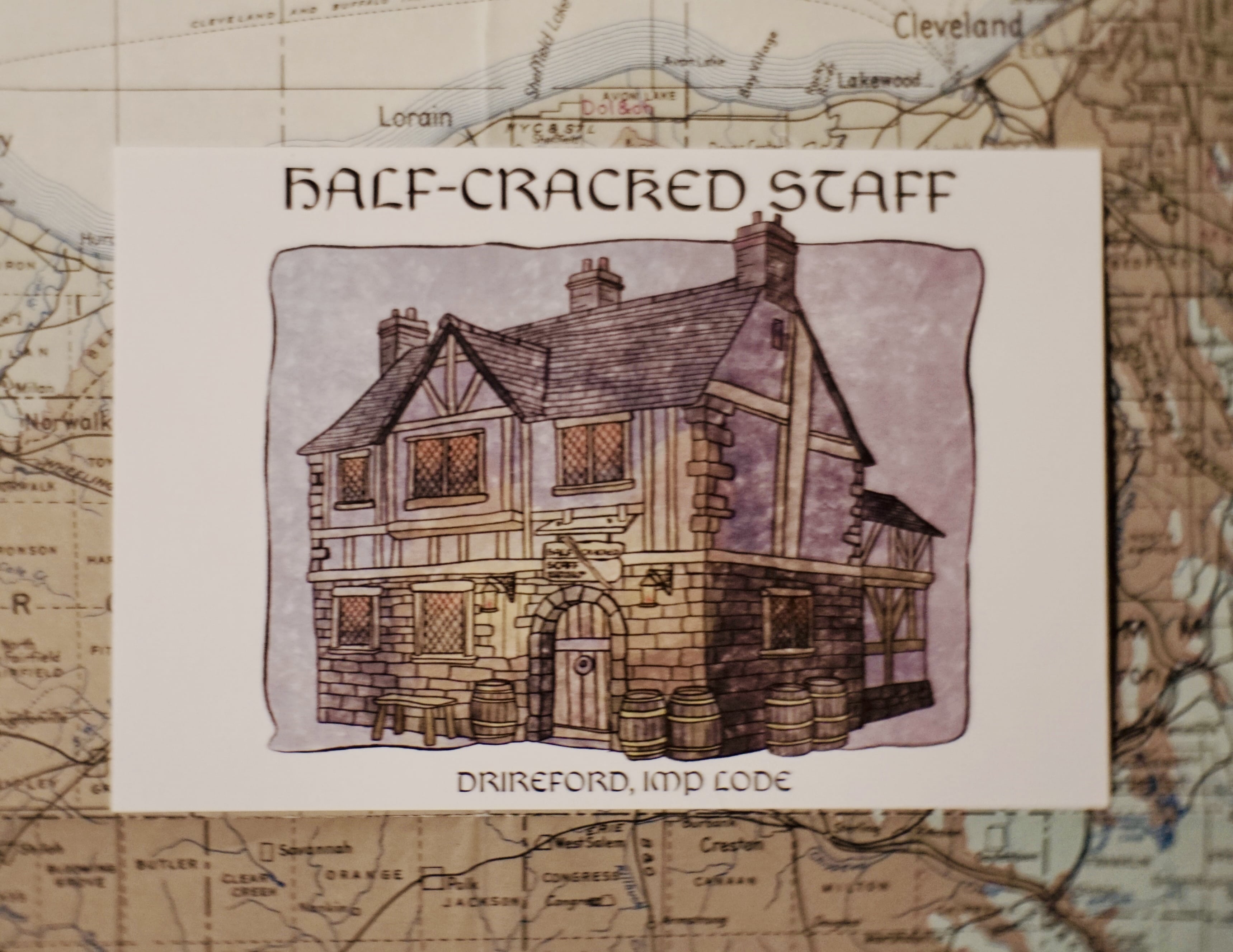 Half-Cracked Staff Postcard